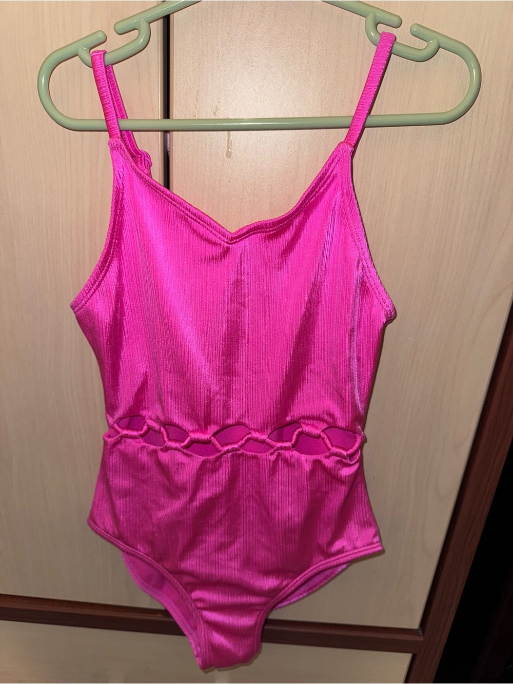 Art Class Girls Hot Pink Cutout One-Piece Swimsuit Size 8
